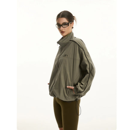 Retro Side Striped Men's And Women's Sports Jacket