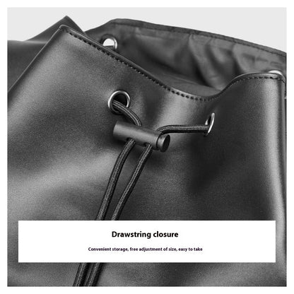 Men's Leather Backpack Large Capacity Business Computer Bag