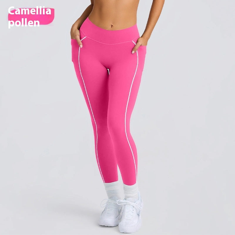 Women's Solid Color Sports Tube Top Strapless Trousers Suit