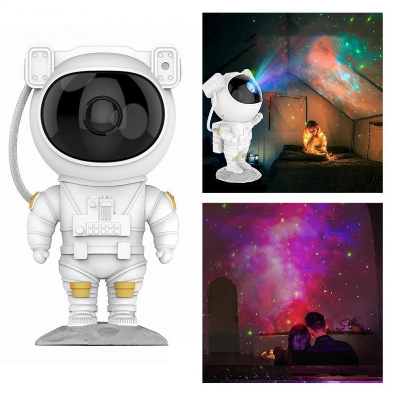 Astronaut Galaxy Projector Night Lamp – USB Powered Starry Sky Light