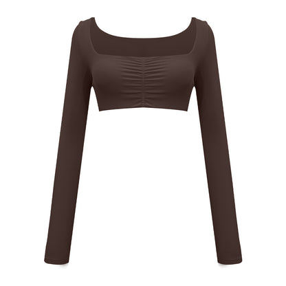 Flared Pants Solid Color Sports Long-sleeve Suit