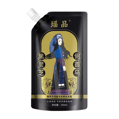 Yao Pin Black Ganoderma Lucidum Polygonum Multiflorum Hair Root Shampoo