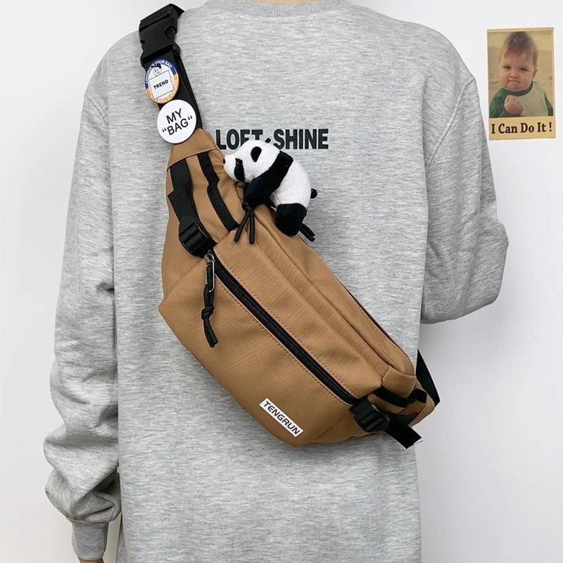 Trendy Chest Bag Men's Backpack Waist Bag Sports One-shoulder