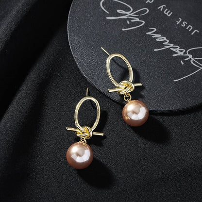 Vintage Pearl Sterling Silver Needle Earrings