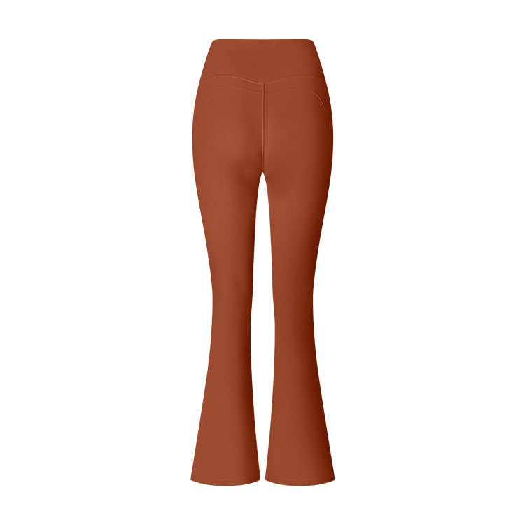 Flared Pants Solid Color Sports Long-sleeve Suit