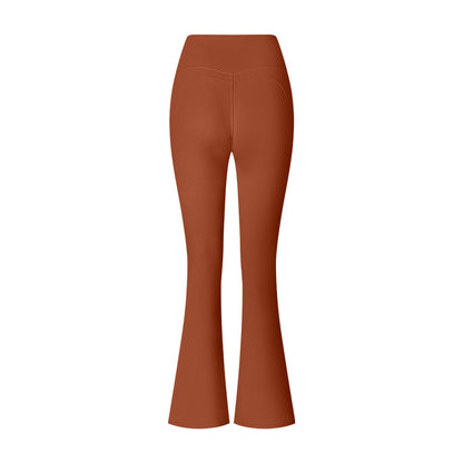 Flared Pants Solid Color Sports Long-sleeve Suit