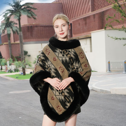 New Knitted Thermal Head Cover Cape Elegant Shawl