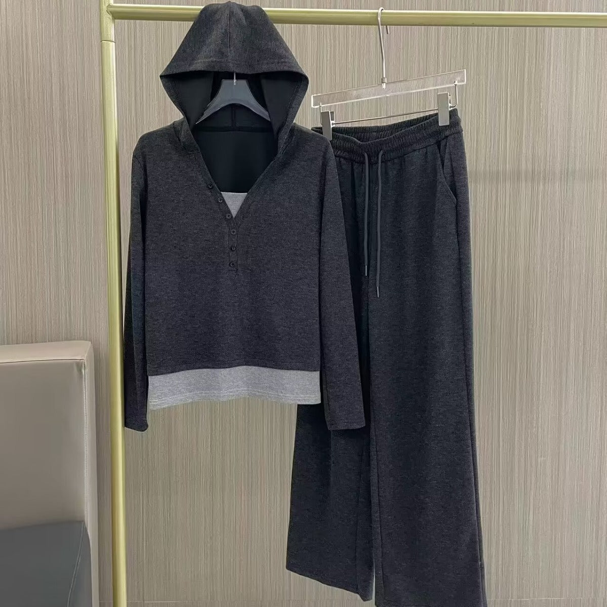 Casual Exercise Suit Women's Hoodie Slimming Loose