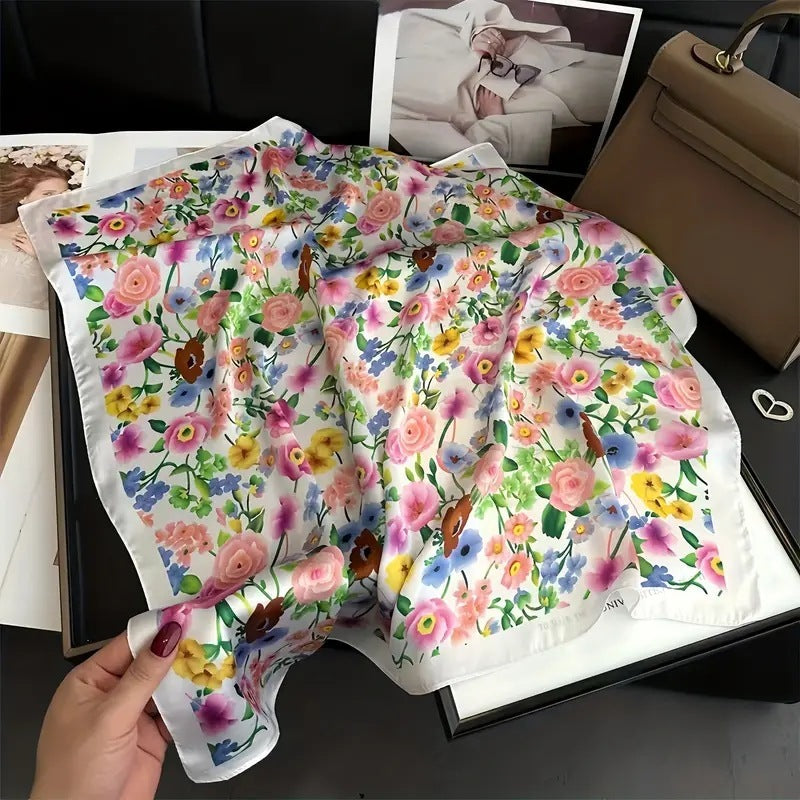70 Silk Scarf Square Scarf High Sense Korean Style Fashion All-matching