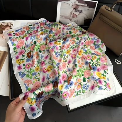 70 Silk Scarf Square Scarf High Sense Korean Style Fashion All-matching