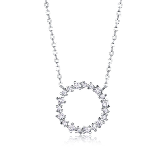 Emerald Water Ripples - A Fashionable And Luxurious Diamond Jewelry Pendant Set With Moissanite S925 Sterling Silver And Platinum Plating