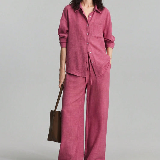 Beach Vacation Long Sleeved Shirt Set