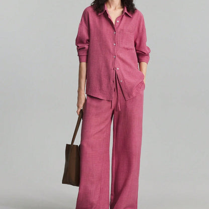 Beach Vacation Long Sleeved Shirt Set
