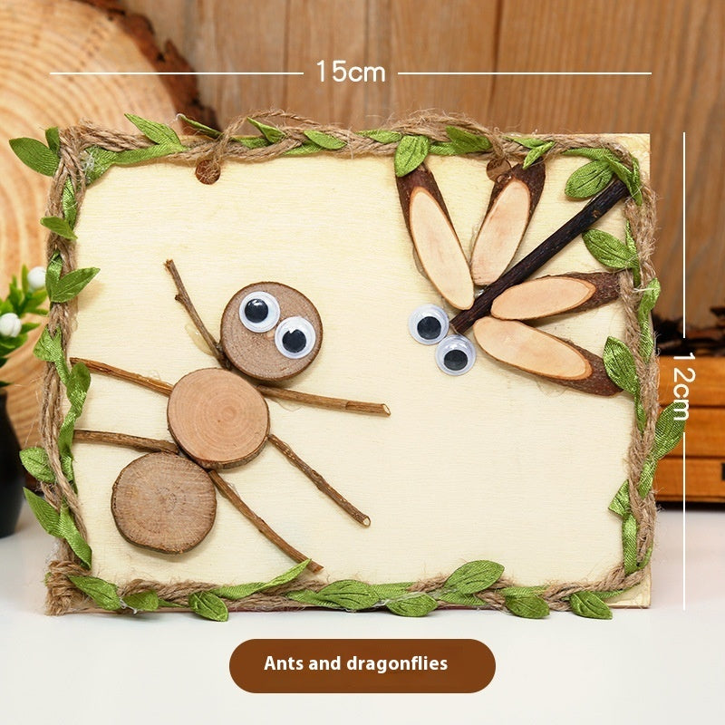 Arbor Day DIY Natural Branches Handmade Wooden Art Wood Painting