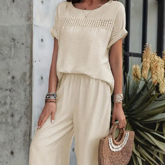 Fashionable And Versatile Loose Fitting Women's Top Set