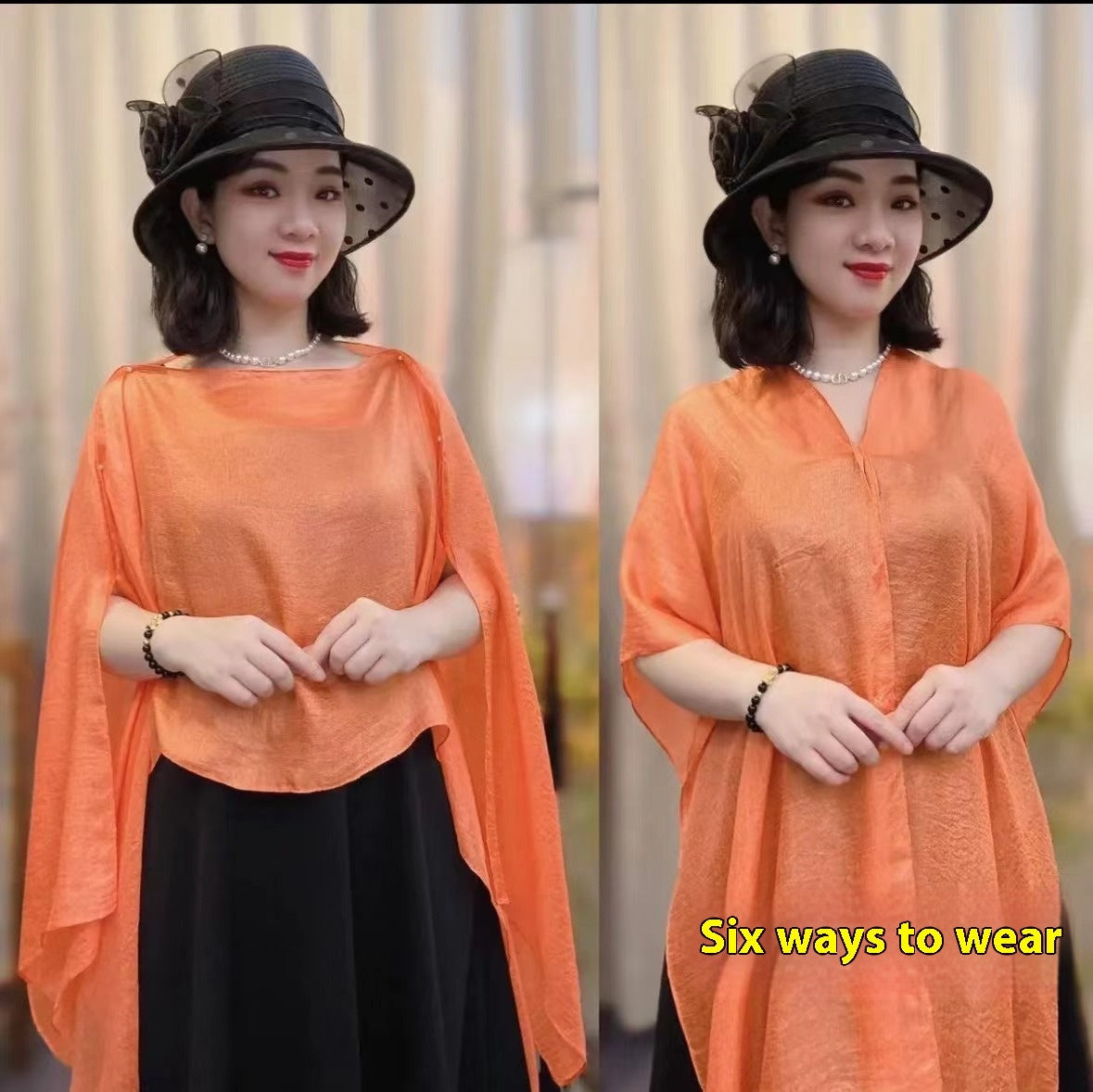 Solid Color Vacation Style Fashionable All-match Sunscreen Pullover Scarf Shawl