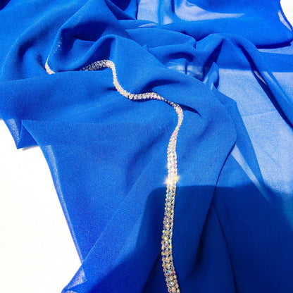 Light Diamond Chiffon Solid Color Women's Toe-covered Scarf
