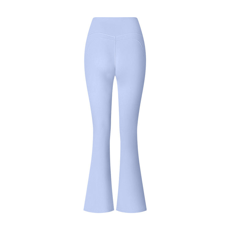 Flared Pants Solid Color Sports Long-sleeve Suit