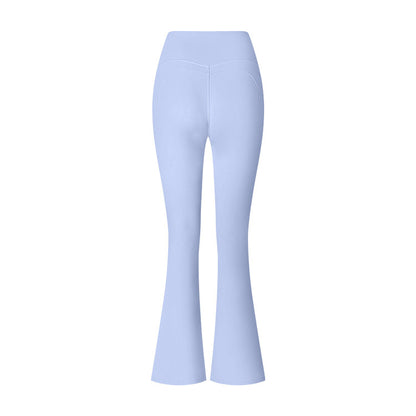 Flared Pants Solid Color Sports Long-sleeve Suit
