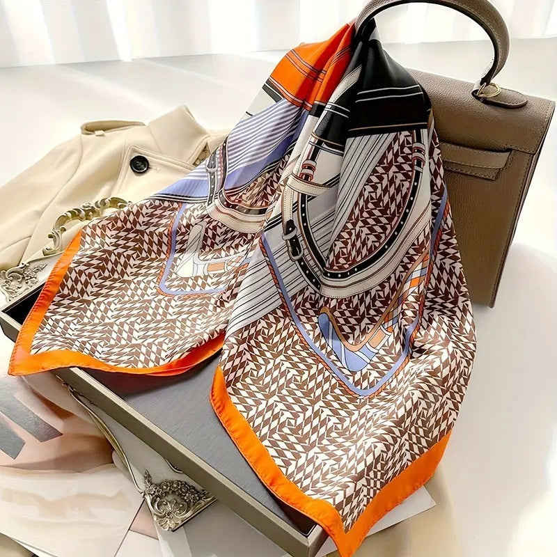 70 Silk Scarf Square Scarf High Sense Korean Style Fashion All-matching