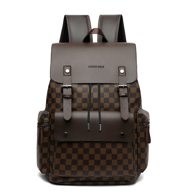 Backpack Men's Plaid Commute Leisure Office Worker