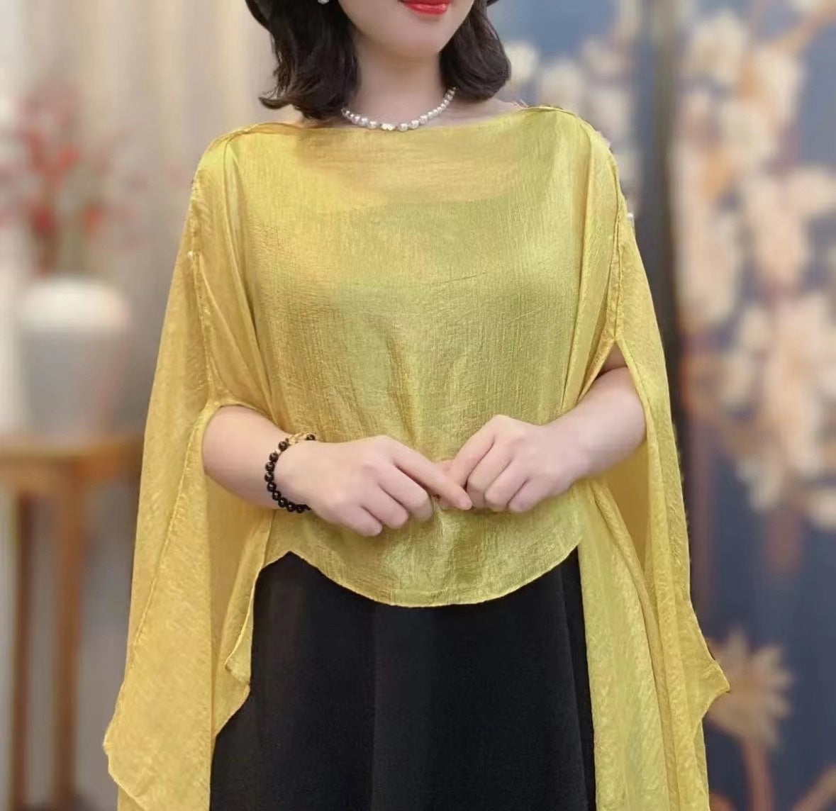 Solid Color Vacation Style Fashionable All-match Sunscreen Pullover Scarf Shawl