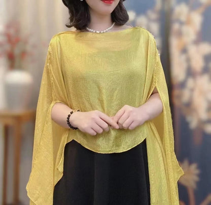 Solid Color Vacation Style Fashionable All-match Sunscreen Pullover Scarf Shawl