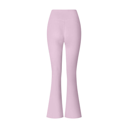 Flared Pants Solid Color Sports Long-sleeve Suit