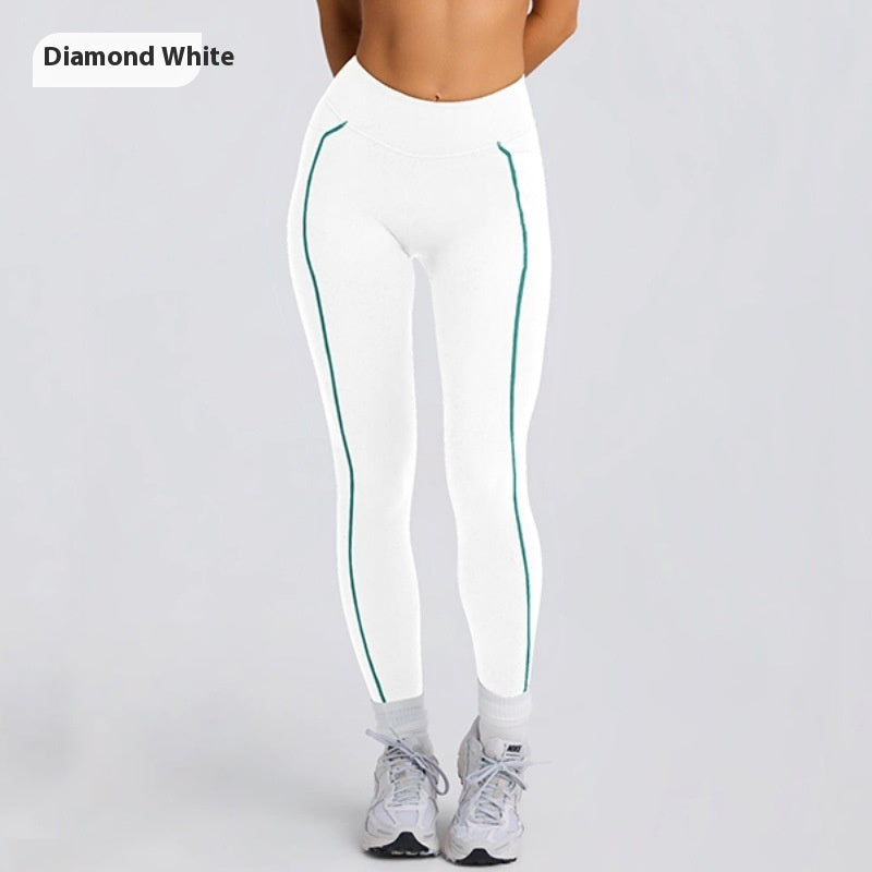 Women's Solid Color Sports Tube Top Strapless Trousers Suit