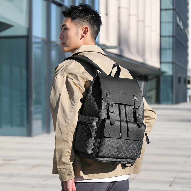 Backpack Men's Plaid Commute Leisure Office Worker